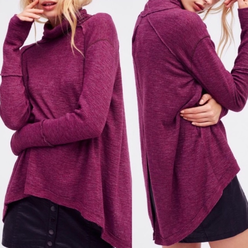 Free People We The Free Split Back Turtleneck